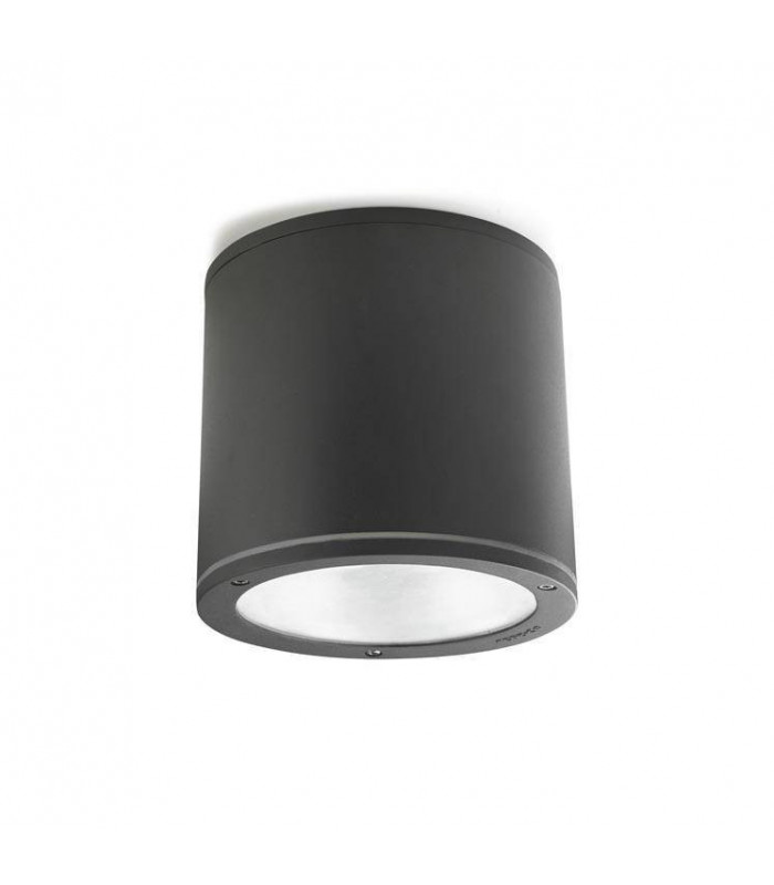 2 Light Outdoor Surface Mounted Ceiling Light Urban Grey IP65