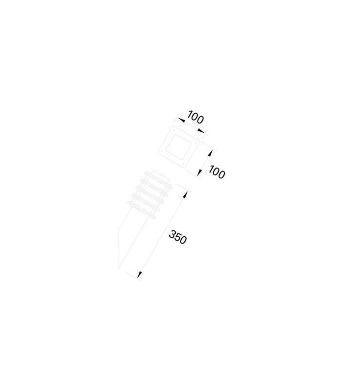 1 Light Outdoor Wall Light Brown IP55