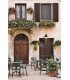 1 Light Outdoor Dome Wall Light Black IP44