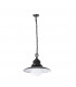 1 Light Outdoor Ceiling Pendant Light Black IP44