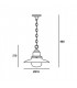 1 Light Outdoor Ceiling Pendant Light Black IP44