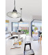 1 Light Outdoor Ceiling Pendant Light Black IP44