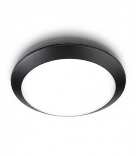 LED Outdoor Ceiling Light Black IP65