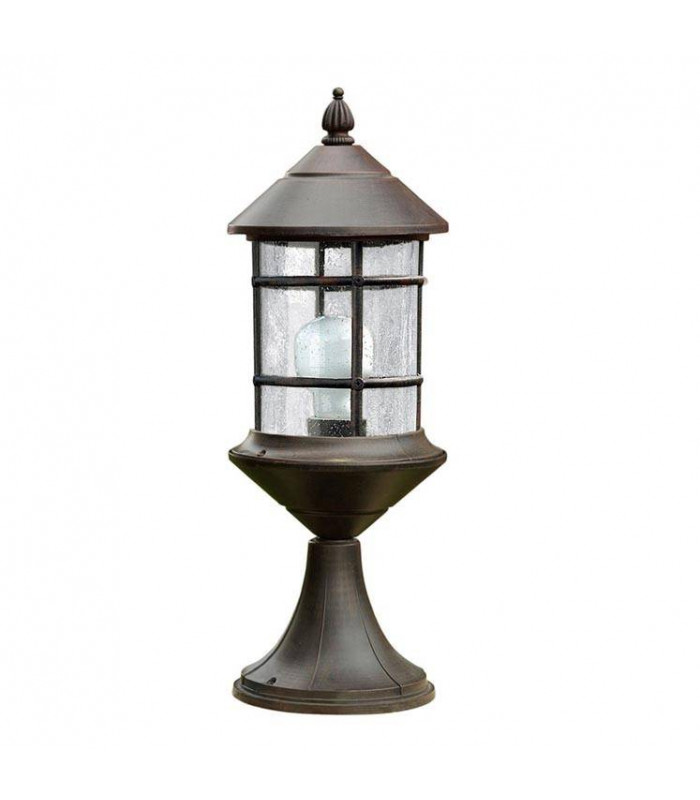 1 Light Outdoor Lamp Rusty Brown