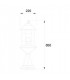 1 Light Outdoor Lamp Rusty Brown