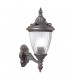 1 Light Outdoor Wall Lantern Rusty brown