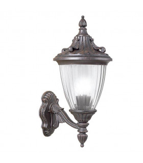 1 Light Outdoor Wall Lantern Rusty brown