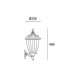 1 Light Outdoor Wall Lantern Rusty brown