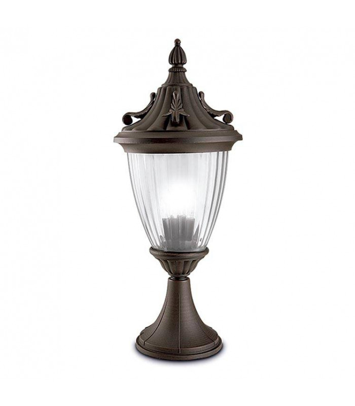 1 Light Outdoor Lamp Rusty Brown
