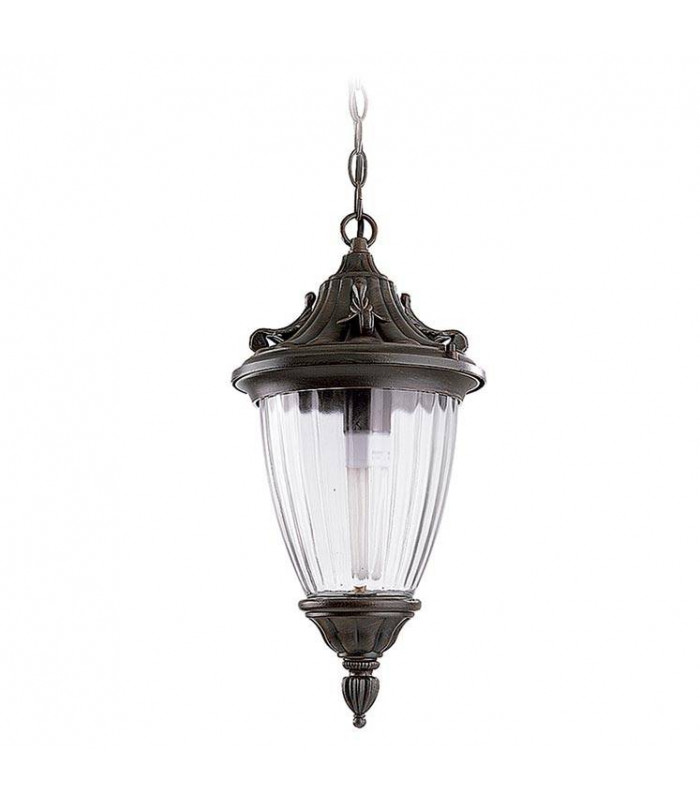 1 Light Outdoor Ceiling Light Rusty Brown