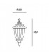 1 Light Outdoor Ceiling Light Rusty Brown