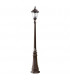 Outdoor Post Lantern Rusty Brown