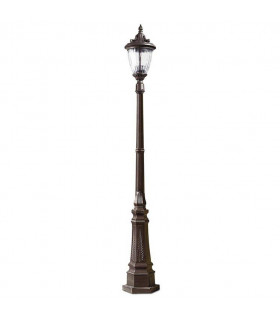 Outdoor Post Lantern Rusty Brown