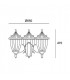 3 Light Triple Outdoor Post Lantern Rusty Brown