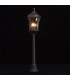 3 Light Outdoor Post Lantern Brown, Clear IP44, E14