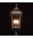 3 Light Outdoor Post Lantern Brown, Clear IP44, E14