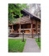3 Light Outdoor Post Lantern Brown, Clear IP44, E14