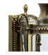 3 Light Outdoor Wall Lantern Antique Brass, Clear IP44, E14
