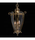 3 Light Outdoor Ceiling Pendant Light Antique Brass, Clear IP44, E14