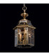 3 Light Outdoor Ceiling Pendant Light Brass, Clear IP44, E14