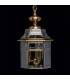 3 Light Outdoor Ceiling Pendant Light Brass, Clear IP44, E14