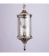 4 Light Outdoor Ceiling Pendant Light Antique Brass, Clear with Crystal Decor IP44, E14