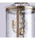 4 Light Outdoor Ceiling Pendant Light Antique Brass, Clear with Crystal Decor IP44, E14