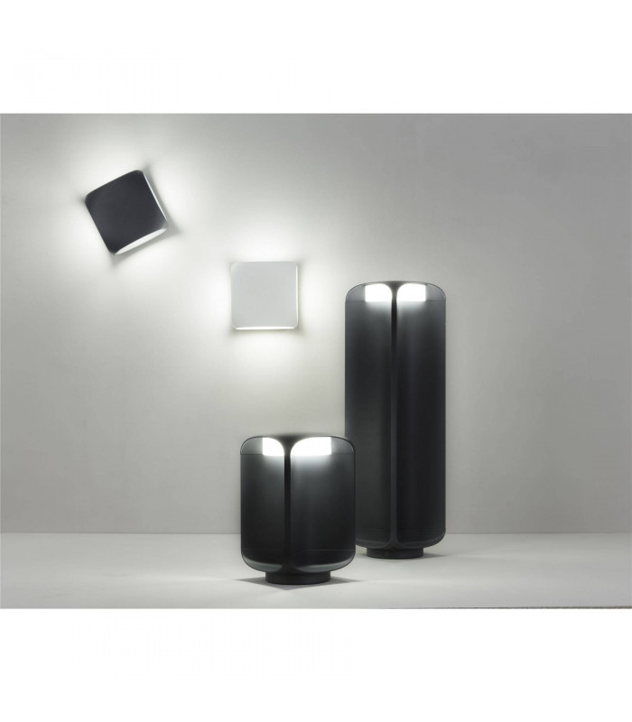 LED Outdoor Bollard Light White, Dark Grey IP65