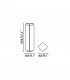 LED Outdoor Bollard Light White, Dark Grey IP65