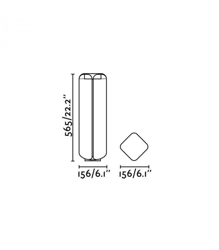 LED Outdoor Bollard Light White, Dark Grey IP65