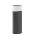 1 Light Outdoor Short Bollard Light White, Dark Grey IP44, E27