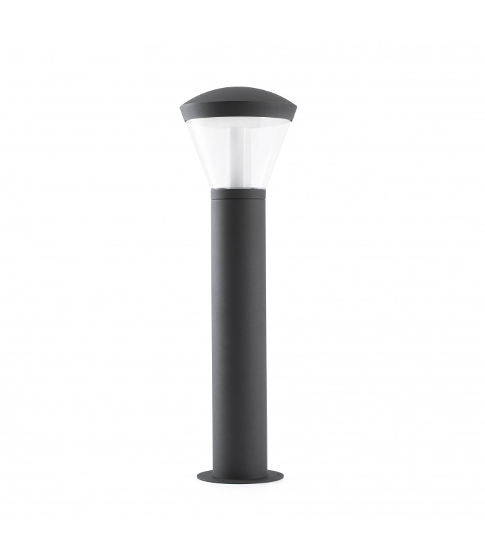 LED Outdoor Bollard Light White, Dark Grey IP65