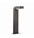Outdoor Bollard Light White, Dark Grey IP44, E27