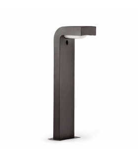 Outdoor Bollard Light White, Dark Grey IP44, E27