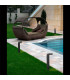 Outdoor Bollard Light White, Dark Grey IP44, E27