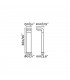 Outdoor Bollard Light White, Dark Grey IP44, E27