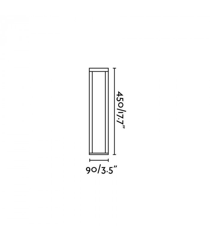 LED Outdoor Bollard Light Dark Grey IP54