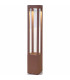 LED Outdoor Bollard Light Rust Brown IP54