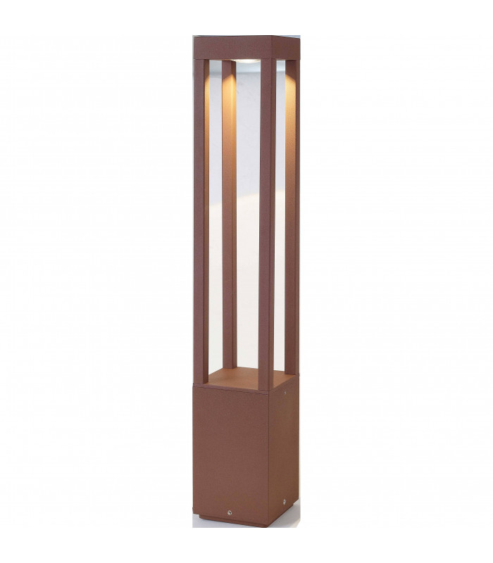 LED Outdoor Bollard Light Rust Brown IP54