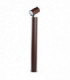 LED 1 Light Adjustable Outdoor Bollard Light Brown IP54