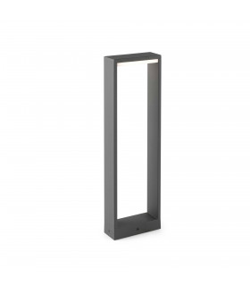 LED Outdoor Short Bollard Light Dark Grey IP54