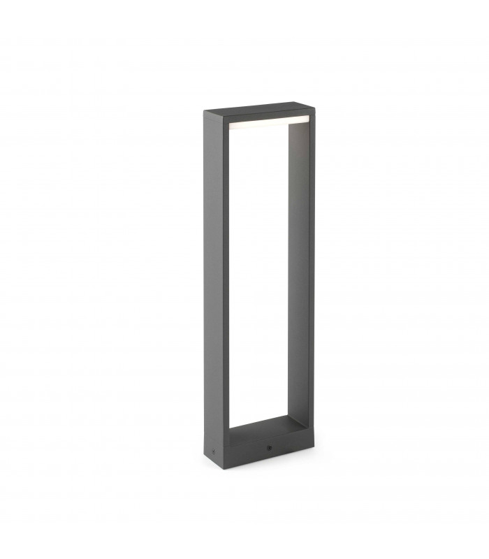LED Outdoor Short Bollard Light Dark Grey IP54