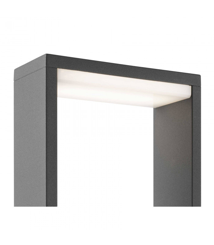 LED Outdoor Short Bollard Light Dark Grey IP54