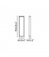 LED Outdoor Tall Bollard Light Dark Grey IP54