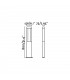 LED Outdoor Tall Bollard Light Dark Grey IP54