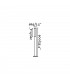 LED Outdoor Tall Bollard Light Dark Grey IP54