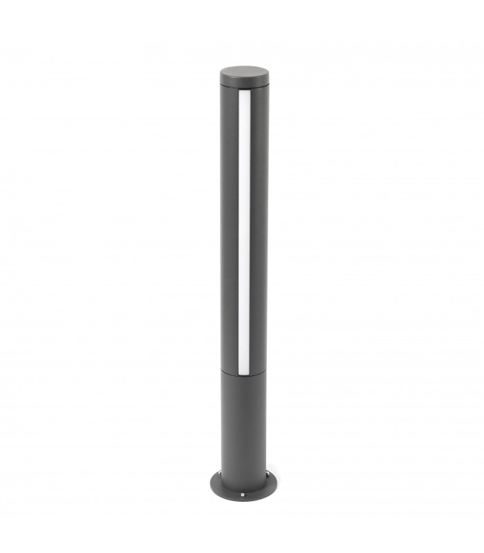 LED Outdoor Short Bollard Light Dark Grey IP54