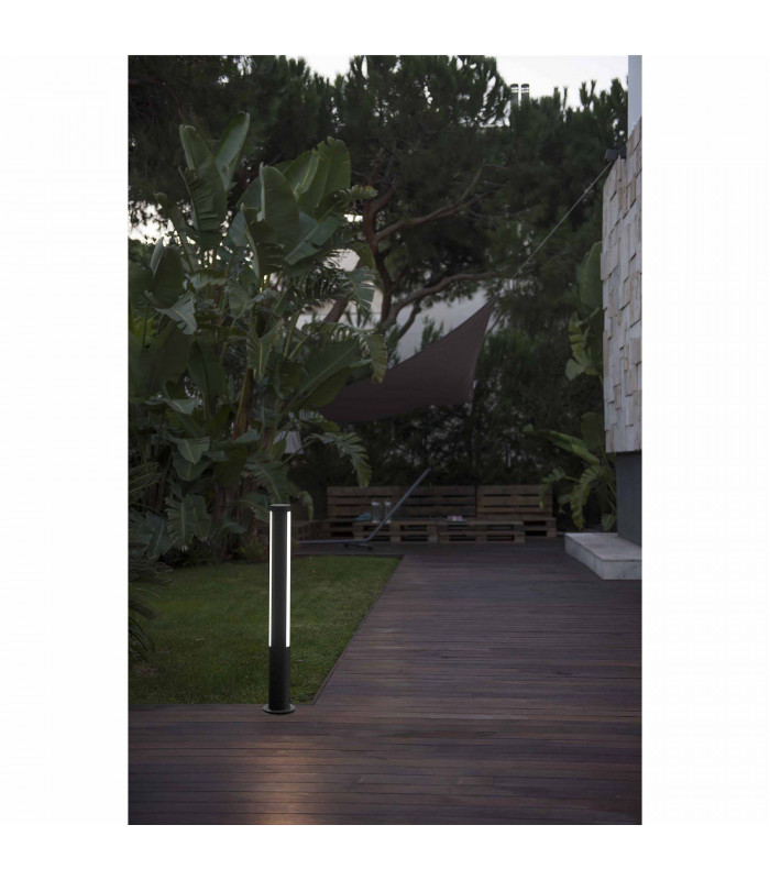 LED Outdoor Short Bollard Light Dark Grey IP54