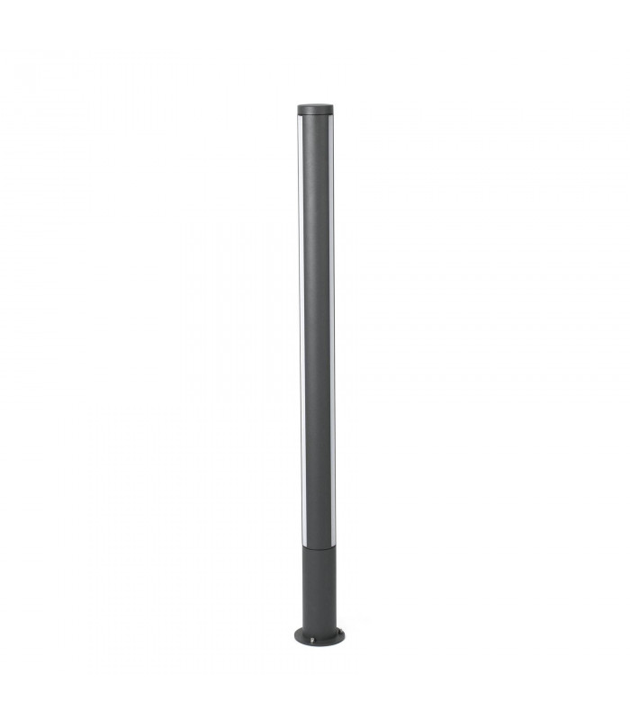 LED Outdoor Tall Bollard Light Dark Grey IP54