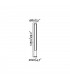 LED Outdoor Tall Bollard Light Dark Grey IP54